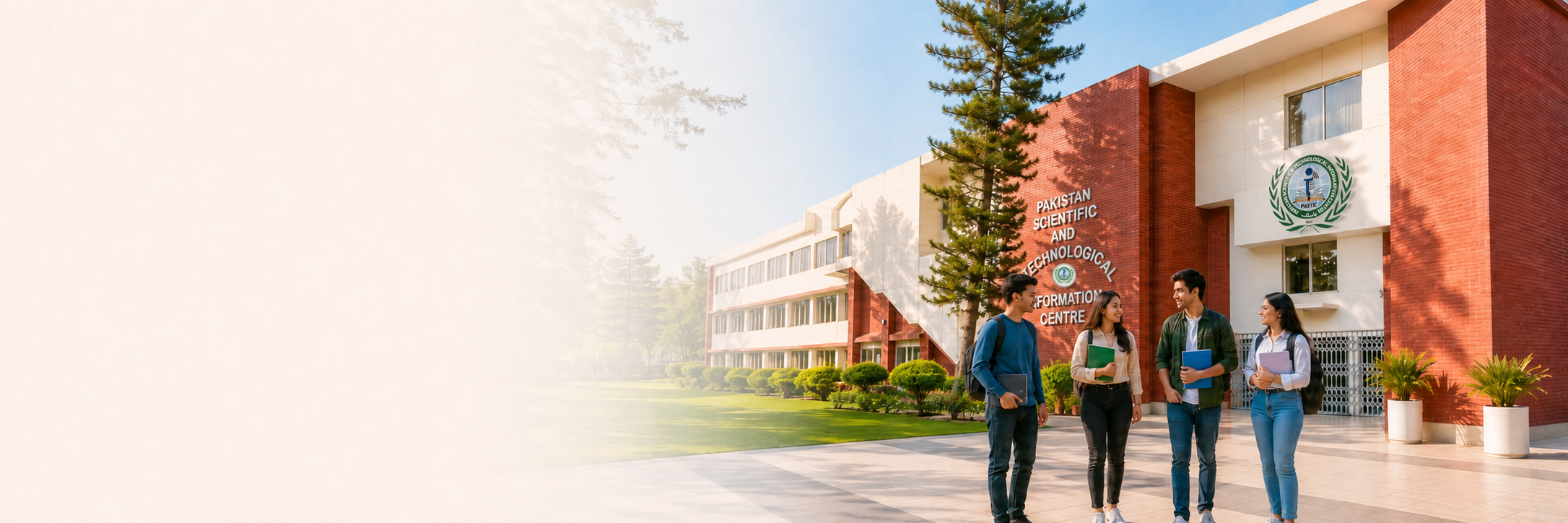 Students outside the PASTIC building